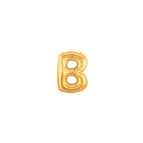 7in GOLD Letter B MegaLoon Jr., Price Per Bag of 5