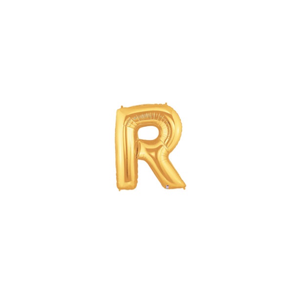 7in GOLD Letter R MegaLoon Jr., Price Per Bag of 5