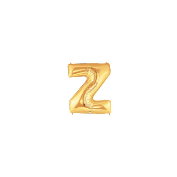 7in GOLD Letter Z MegaLoon Jr., Price Per Bag of 5