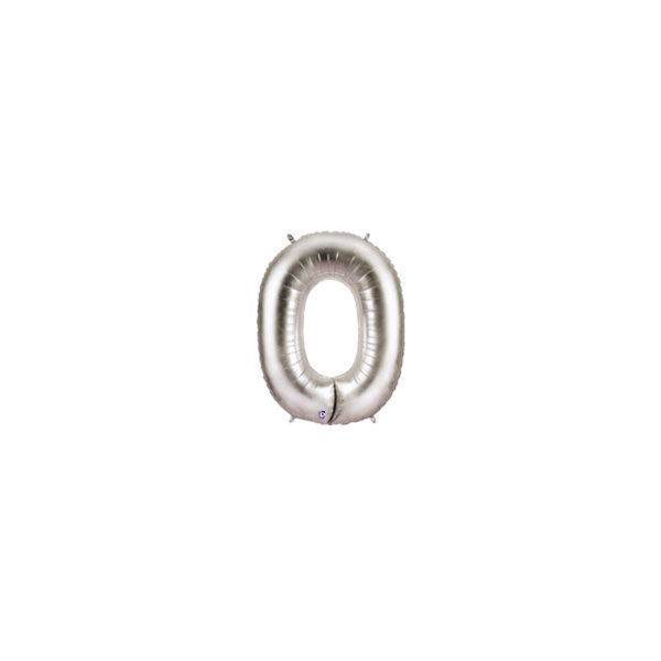 7in SILVER Number ZERO (0) MegaLoon Jr., Price Per Bag of 5