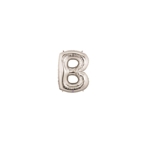 7in SILVER Letter B MegaLoon Jr., Price Per Bag of 5