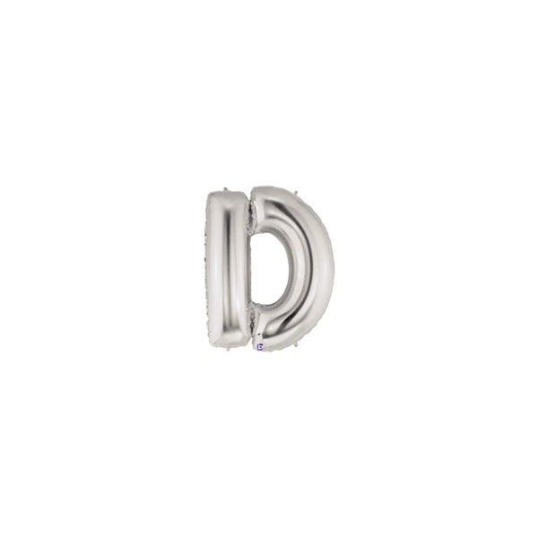 7in SILVER Letter D MegaLoon Jr., Price Per Bag of 5