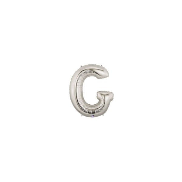 7in SILVER Letter G MegaLoon Jr., Price Per Bag of 5