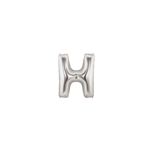 7in SILVER Letter H MegaLoon Jr., Price Per Bag of 5