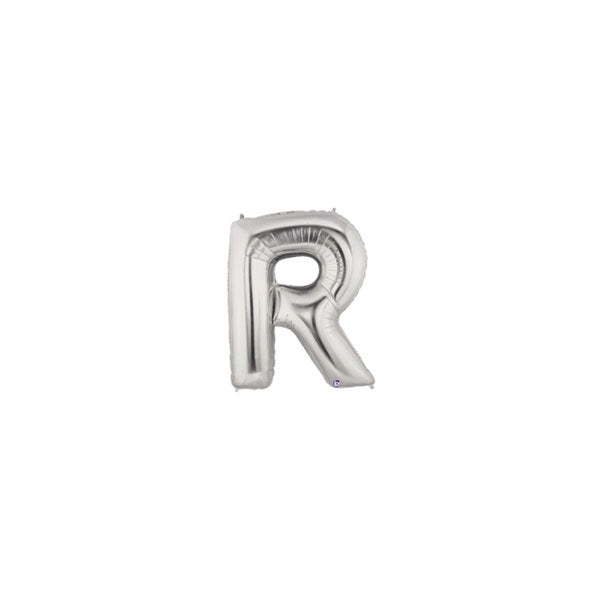 7in SILVER Letter R MegaLoon Jr., Price Per Bag of 5