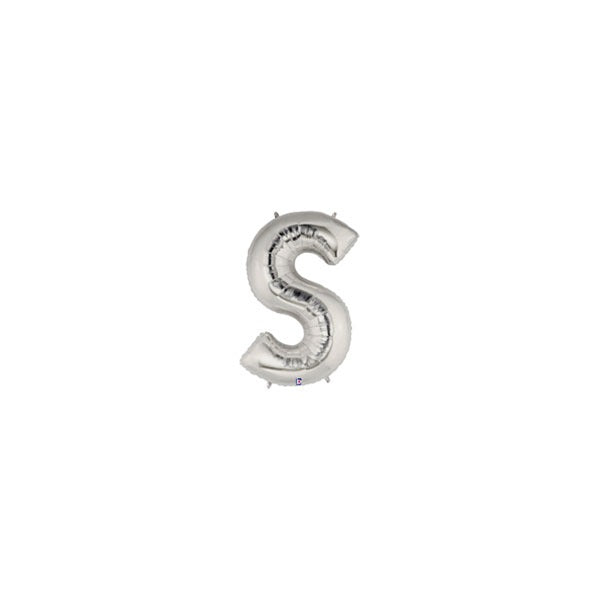 7in SILVER Letter S MegaLoon Jr., Price Per Bag of 5