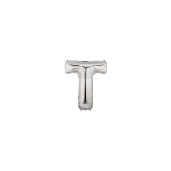 7in SILVER Letter T MegaLoon Jr., Price Per Bag of 5