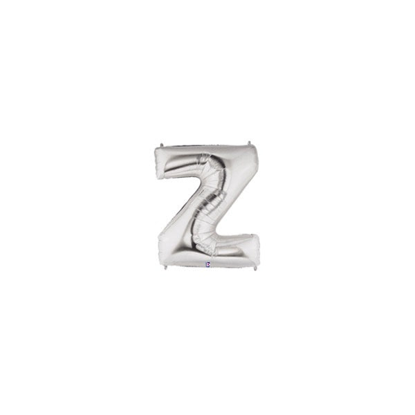 7in SILVER Letter Z MegaLoon Jr., Price Per Bag of 5