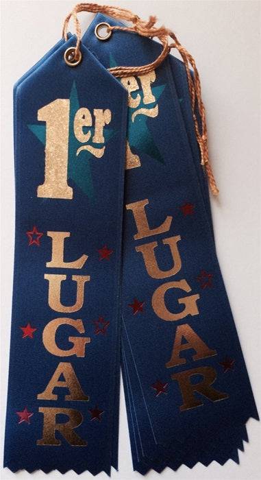 8" Award Ribbon - 1er Lugar - Premium Party Distribution