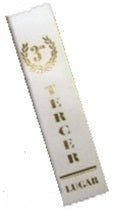 8" Award Ribbon - Tercer Lugar - Premium Party Distribution