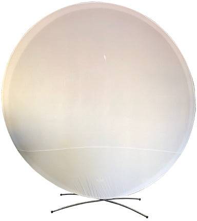 8' Circle Frame Spandex Cover - White - Premium Party Distribution