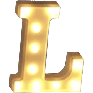 8" Marquee Light - Letter L - Premium Party Distribution