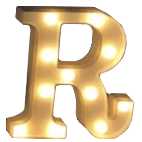 8" Marquee Light - Letter R - Premium Party Distribution