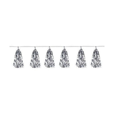 8' Tassel Garland - Silver - Premium Party Distribution