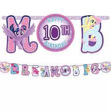 8.25' Banner - My Little Pony Happy Birthday - Premium Party Distribution