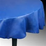 84in ROYAL BLUE Round Table Cover - Heavy Duty Plastic