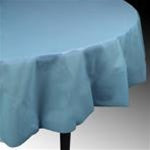 84in LT BLUE Round Table Cover - Heavy Duty Plastic