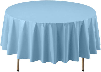 84" Round Table Cover - Light Blue - Premium Party Distribution