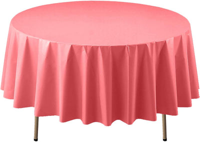 84" Round Table Cover - Pink - Premium Party Distribution