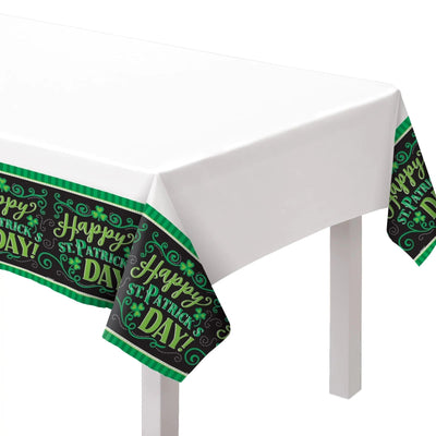 84" Table Cover - Clover Me Lucky (3ct) - Premium Party Distribution