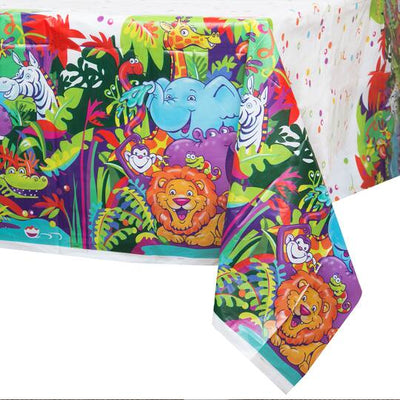 84" Table Cover - Smiling Safari - Premium Party Distribution