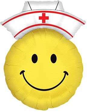 28in Smiley Nurse (PKG) Foil Balloon