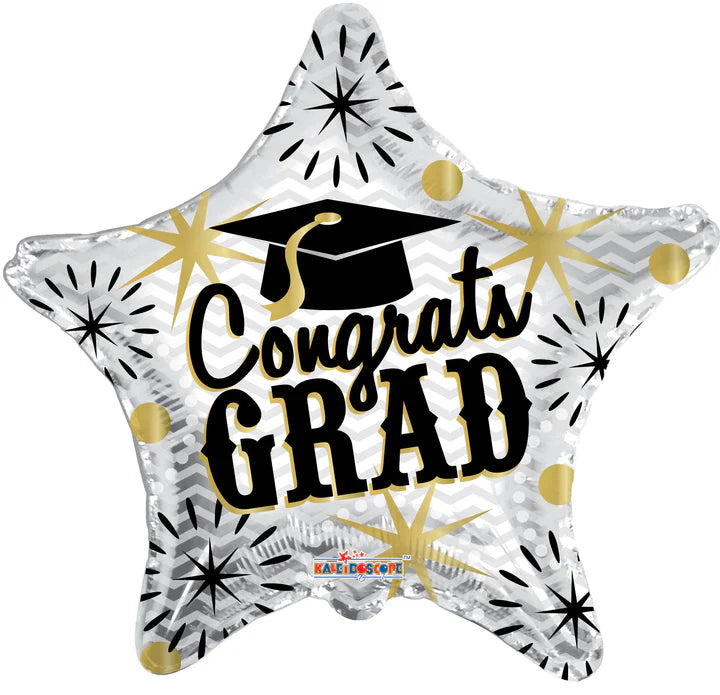 ConverUSA 18" Congrats Grad Cap Balloon-Flat