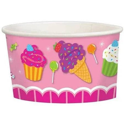 8.5oz Treat Cups - Sweet Shop (8ct) - Premium Party Distribution