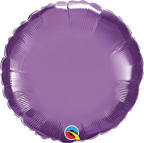 Qualatex Chrome Purple Round Foil Balloon