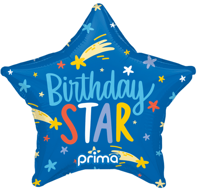 9” Birthday Star Balloons (6pc) - Premium Party Distribution