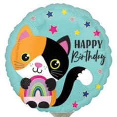 9" Calico Cat Birthday (25ct) - Premium Party Distribution