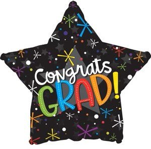 9" Colorful Grad Star (100ct) - Premium Party Distribution