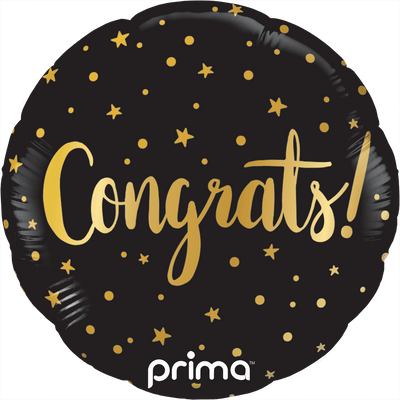 9" Congrats Gold Stars (6pc) - Premium Party Distribution