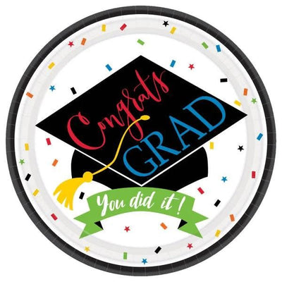 9" Congrats Grad You Did It! Plates 60ct - Amscan - Premium Party Distribution