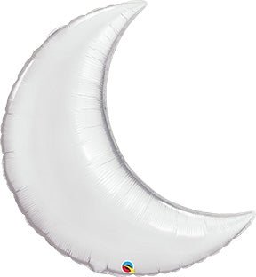 9" Crescent Moon - Silver (10ct) - Premium Party Distribution