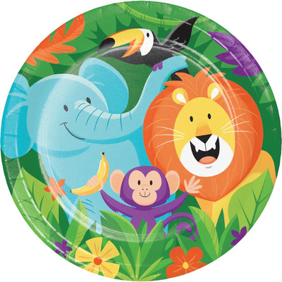 9" Dinner Plates - Jungle Safari (8ct) - Premium Party Distribution