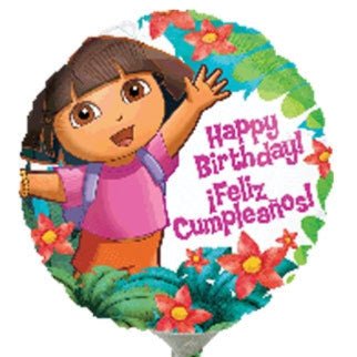 9" Dora the Explorer - Birthday/Cumpleanos - Premium Party Distribution
