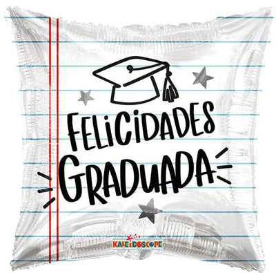 9" Felicidades Graduada De Panzazo Pero lo Lograste Foil Balloon Flat 100ct - ConverUSA - Premium Party Distribution