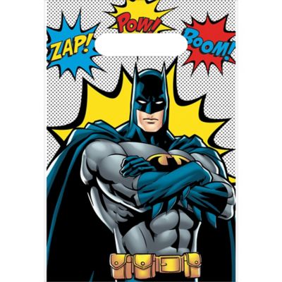 9" Goodie Bags - Batman Heroes Unite (8ct) - Premium Party Distribution