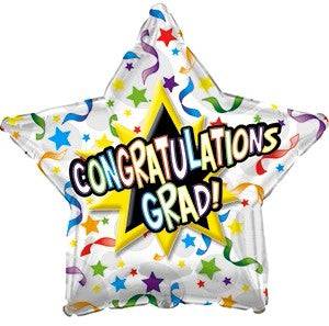 9" Grad Festive Streamers Star (100ct) - Premium Party Distribution