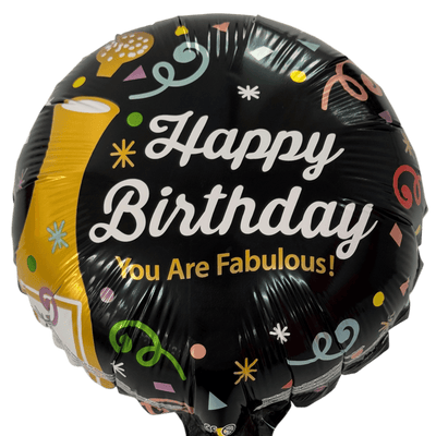 9" Happy Birthday Fabulous Bottle - Premium Party Distribution