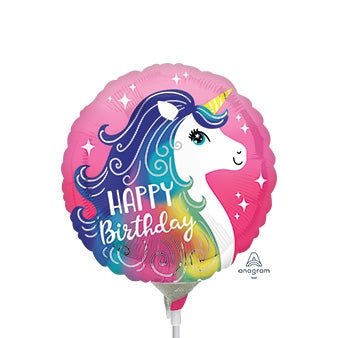 9" Happy Birthday - Pink Unicorn (25ct) - Premium Party Distribution