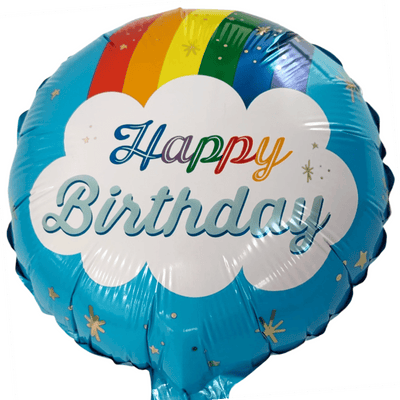 9" Happy Birthday Rainbow Cloud - Premium Party Distribution