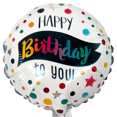 9" Happy Birthday Stars & Dots - Premium Party Distribution