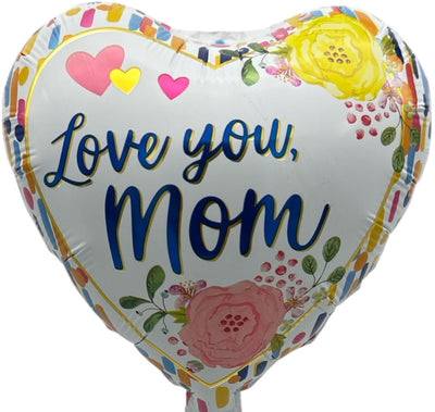 9" Happy Mother's Day Heart Balloon 100ct - Party America - Premium Party Distribution