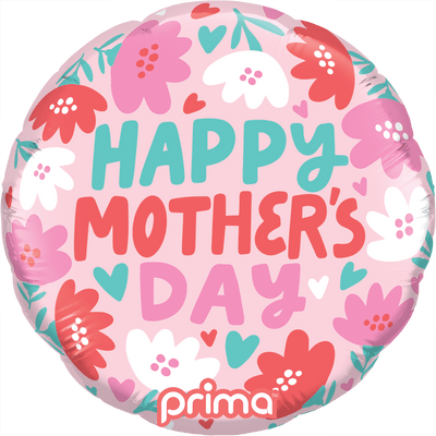 9" Happy Mother's Day Hearts & Daisies (6pc) - Premium Party Distribution