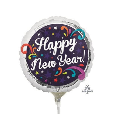 9" Happy New Year Swirls - Premium Party Distribution
