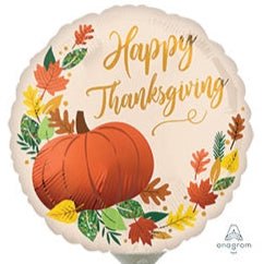 9" Happy Thanksgiving Fall Pumpkin - Premium Party Distribution
