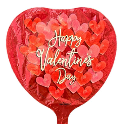9" Happy Valentines Day - Bunch Of Hearts - Premium Party Distribution