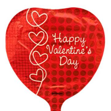 9" Happy Valentines Day Heart Doodles - Premium Party Distribution